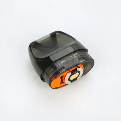 Geekvape Bident Pod Cartridge, 2ml capacity, orange and black design, isolated on white background.