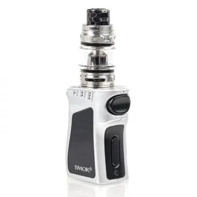 SMOK Mag Baby 50W with TFV12 Baby Prince Kit in silver, featuring a compact design with a textured grip and top-fill tank.
