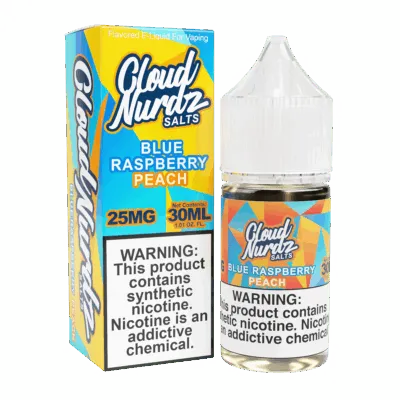 Cloud Nurdz Peach Blue Raspberry Salt