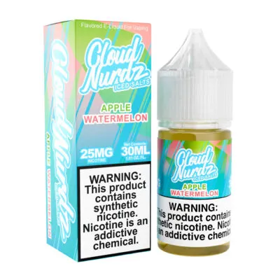 Cloud Nurdz Watermelon Apple Salt Ice