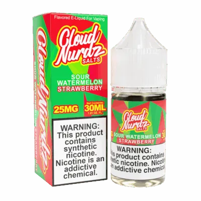 Cloud Nurdz Sour Watermelon Strawberry Salt