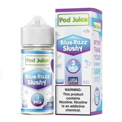 Pod Juice Blue Razz Slushy 100ML