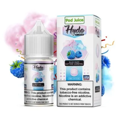 Pod X Hyde Juice Blue Razz Cotton Candy Salt
