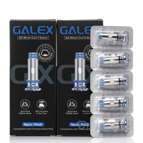 Freemax GX replacement coils packaging and blister pack with coils displayed.