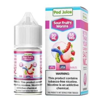 Pod Juice salts Sour Fruity Worms