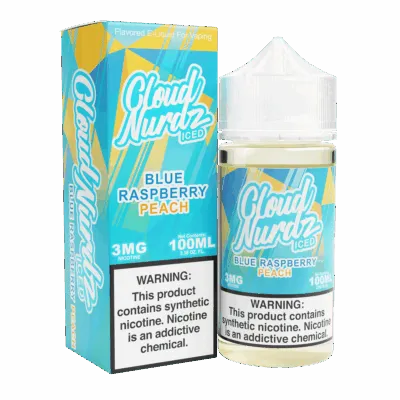 Cloud Nurdz Peach Blue Raspberry Iced